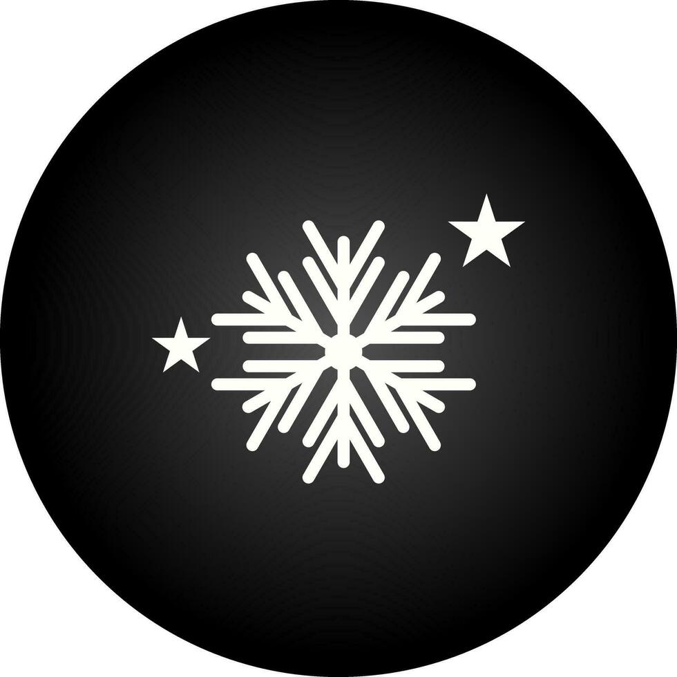 icono de vector de copos de nieve