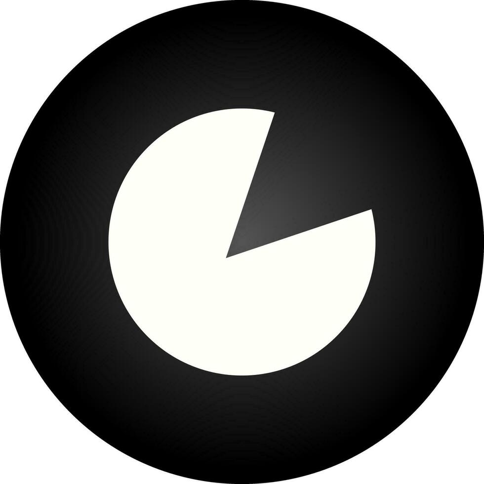 icono de vector de gráfico circular