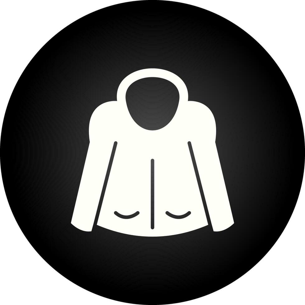 icono de vector de chaqueta caliente