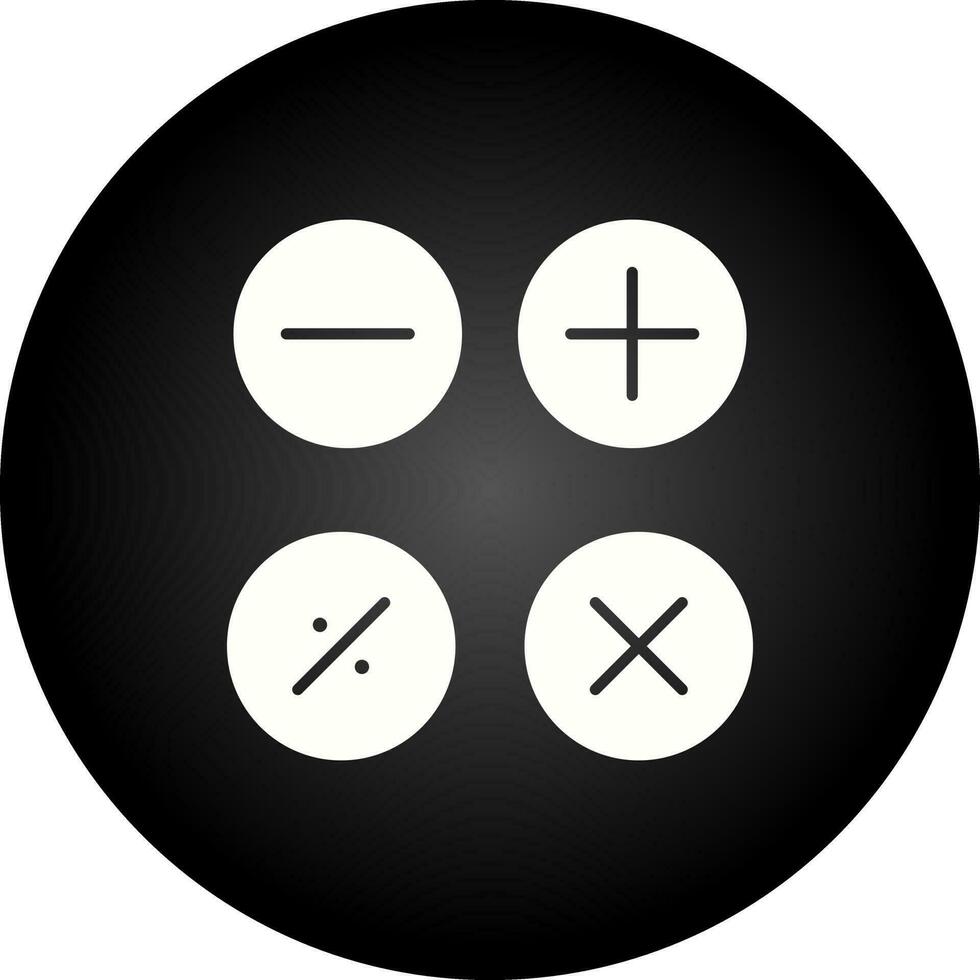 Math Symbols Vector Icon