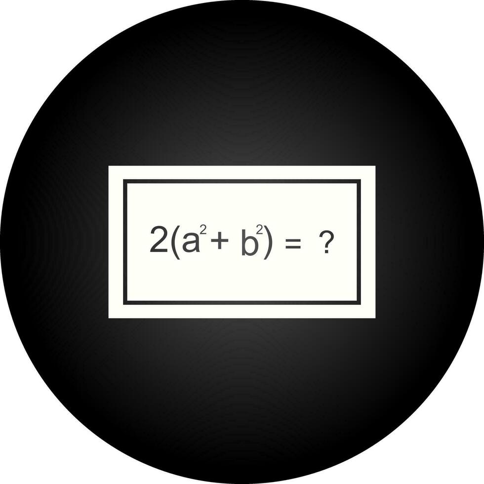 Solving Formula Vector Icon