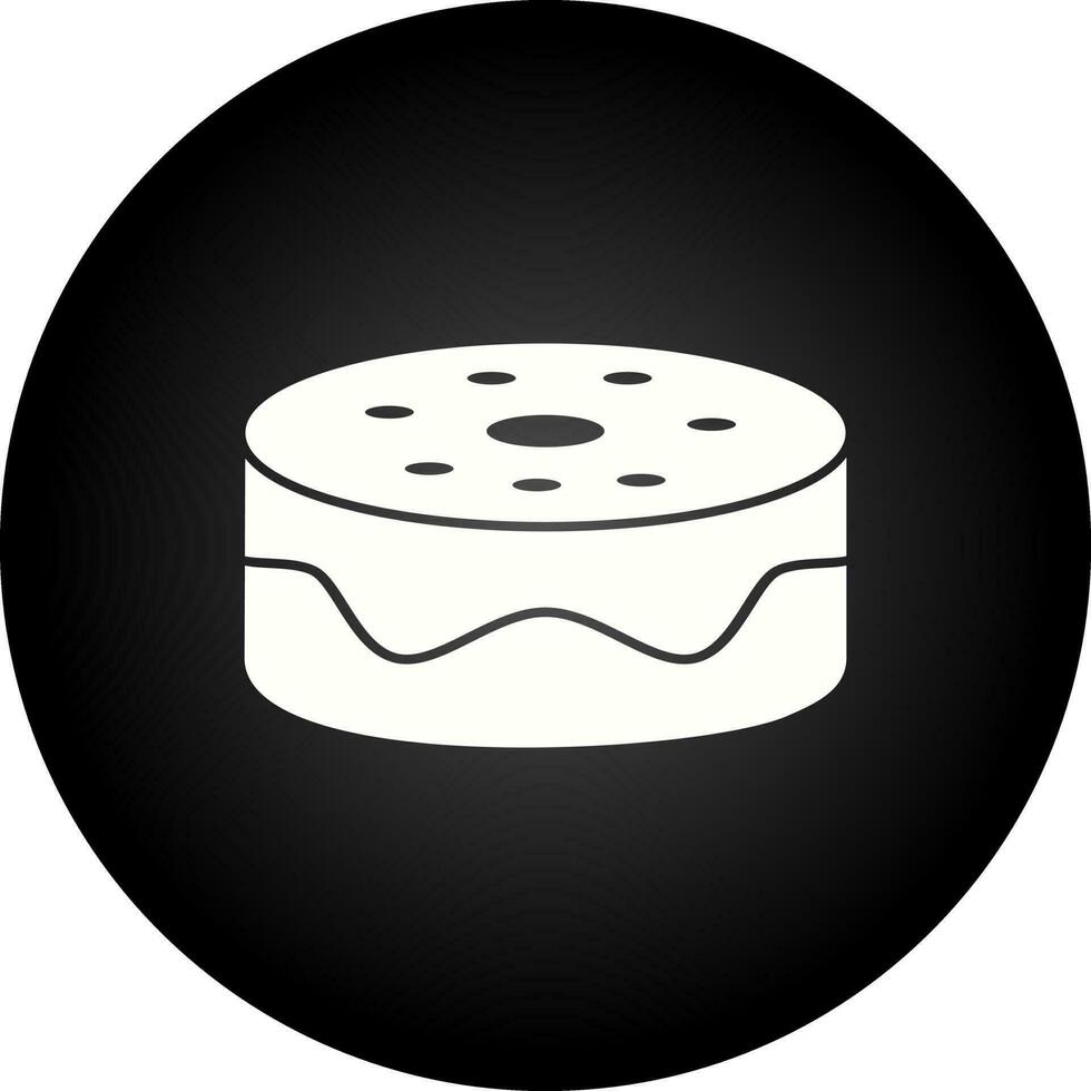 Chocolate fudge cake Vector Icon