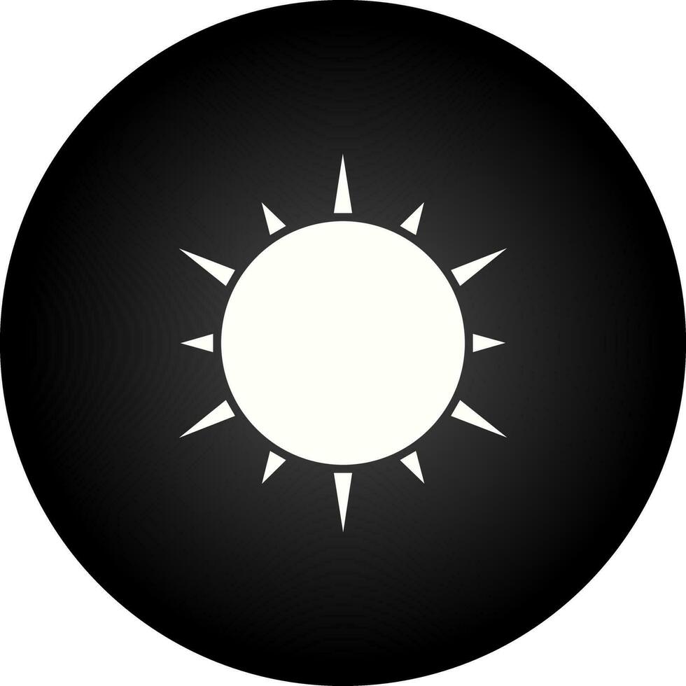 icono de vector de sol