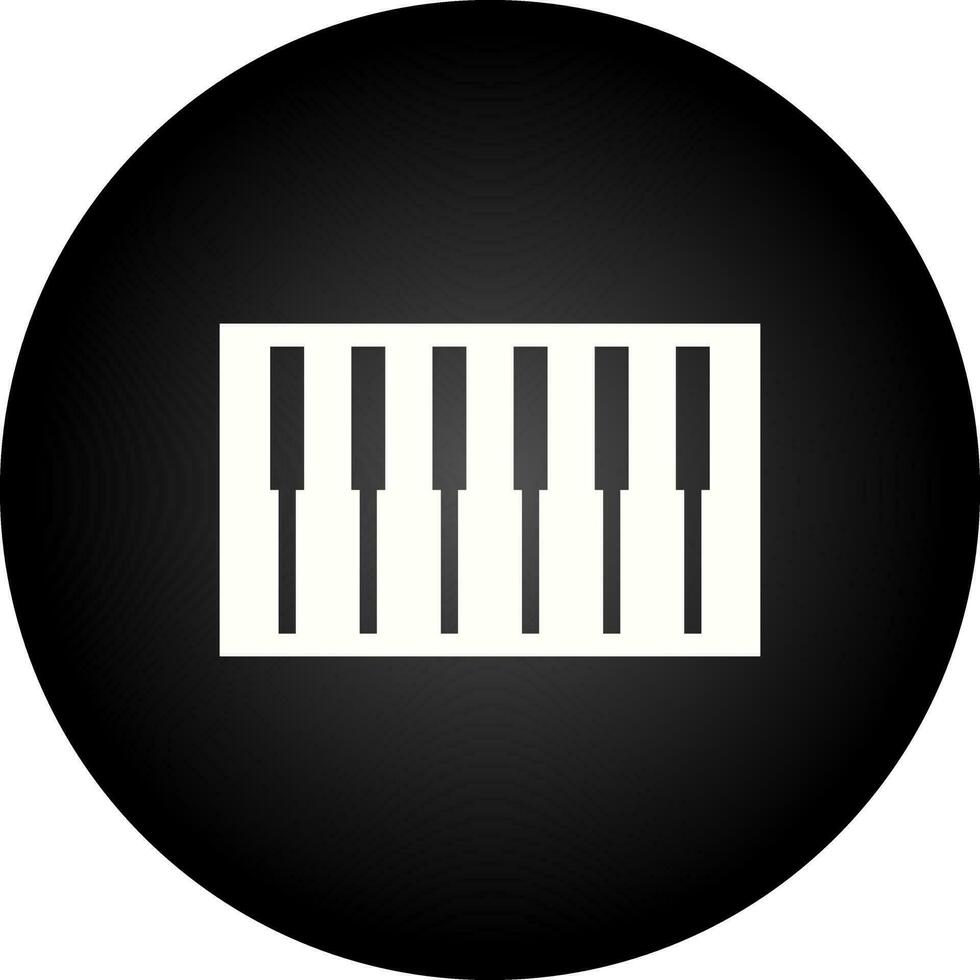 Piano Keyboard Vector Icon