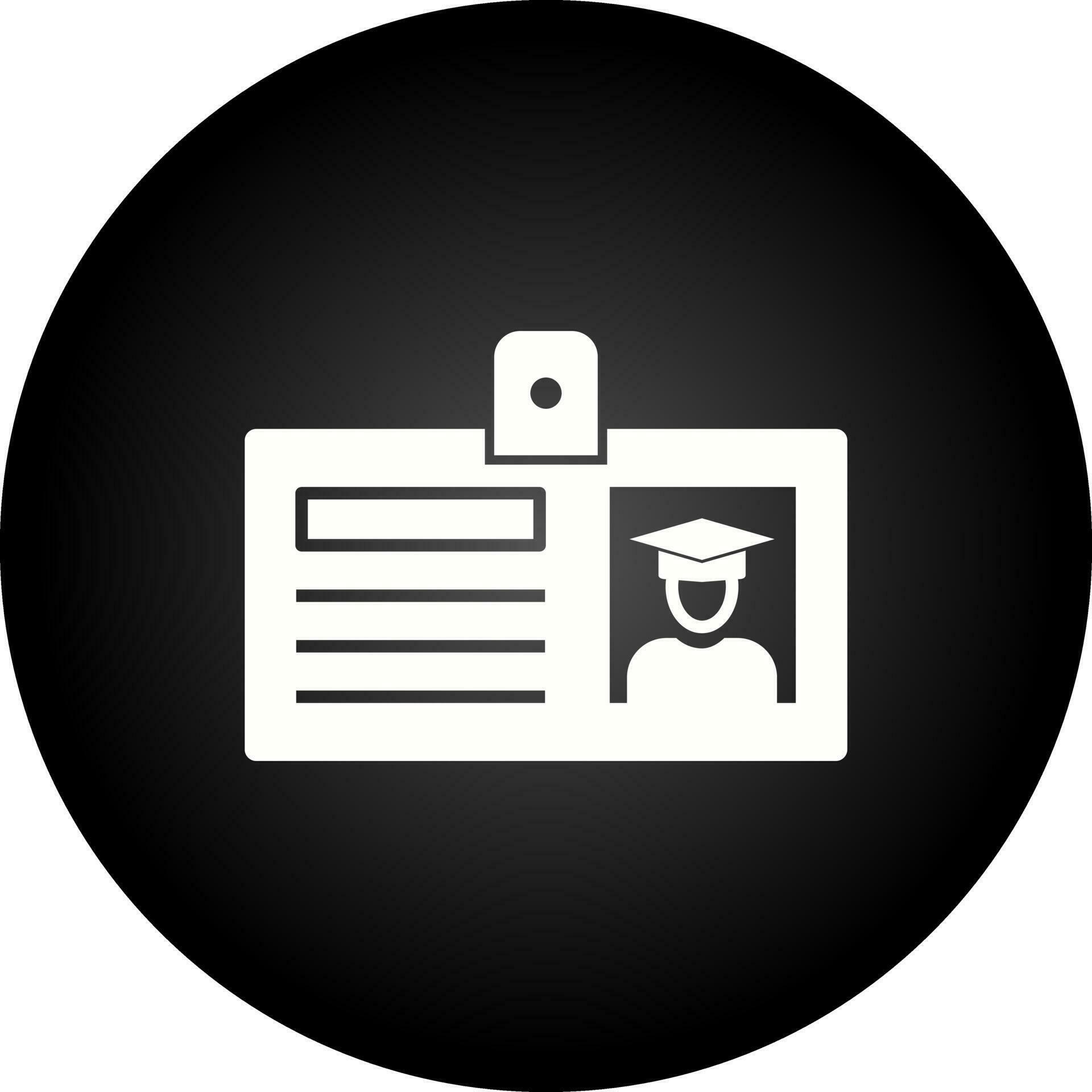 Student ID Card Vector Icon 23346888 Vector Art at Vecteezy