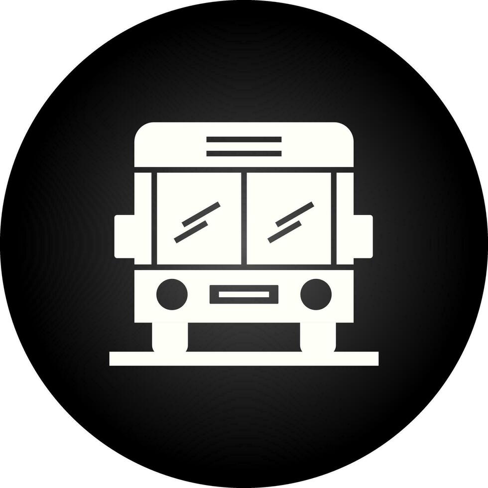 icono de vector de autobús escolar