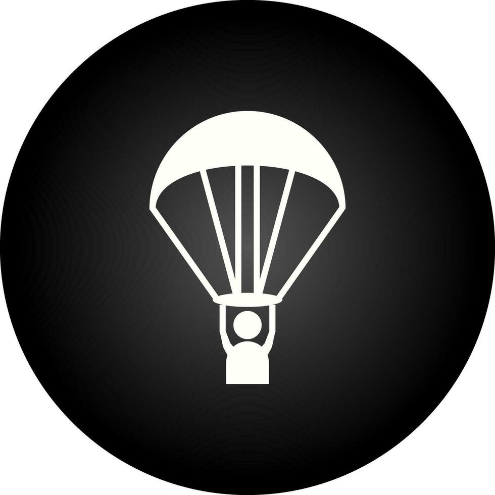 icono de vector de parapente