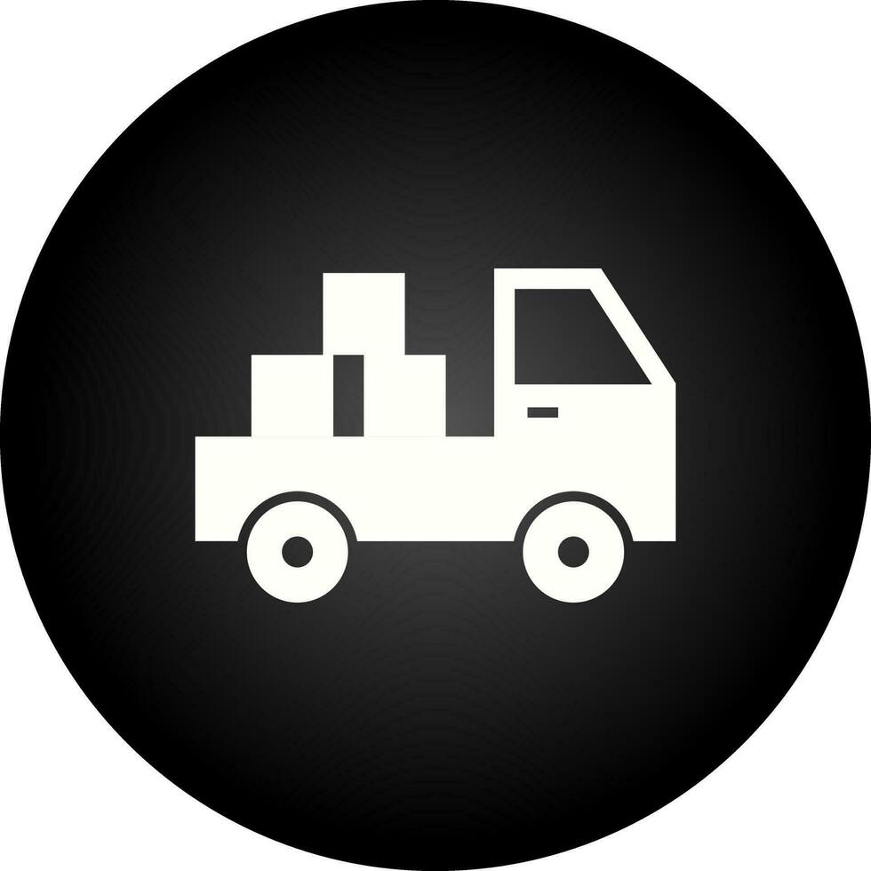 icono de vector de camioneta