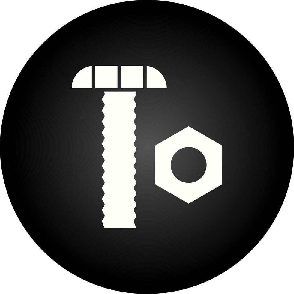 Nut and Bolt Vector Icon