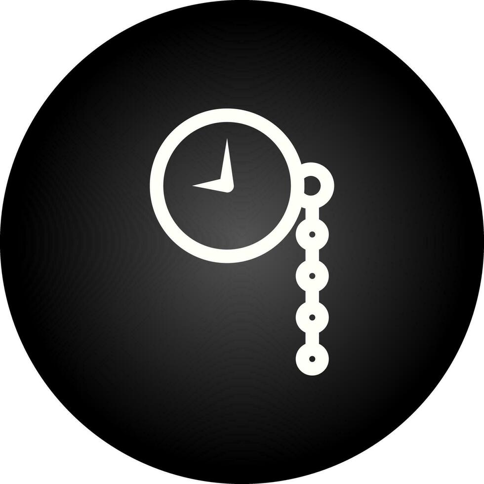 icono de vector de reloj de bolsillo