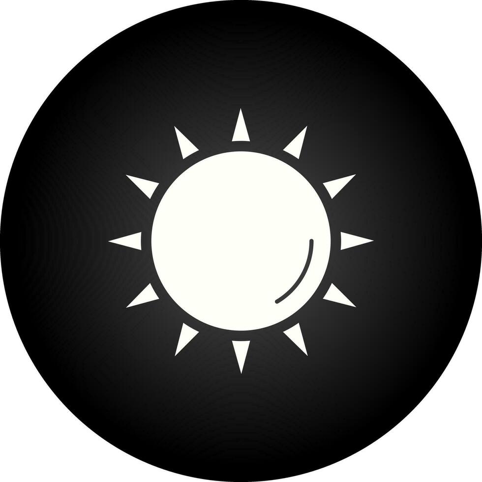 icono de vector de sol