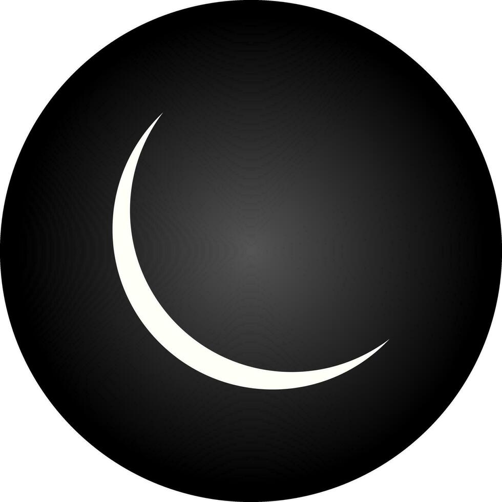 New Moon Vector Icon