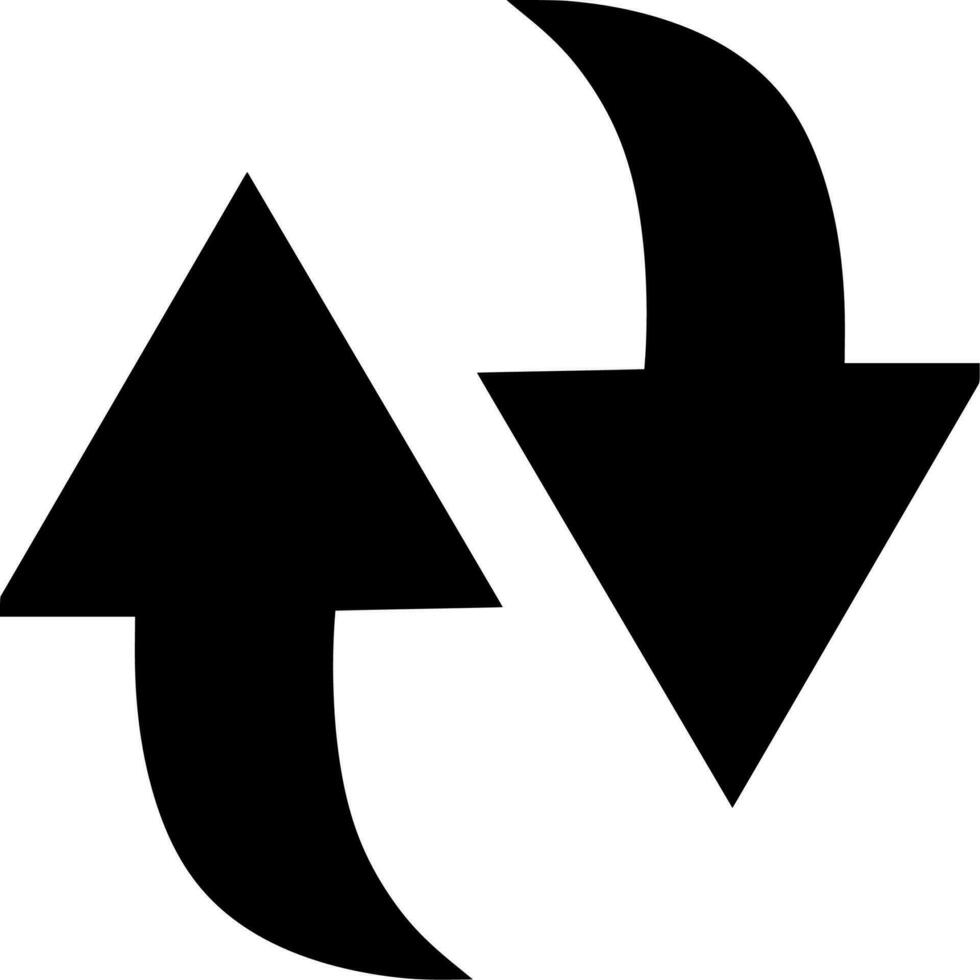 Vector silhouette of Arrow on white background