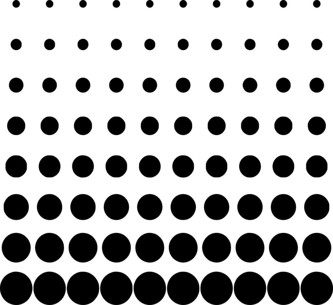 Vector silhouette of dots on white background