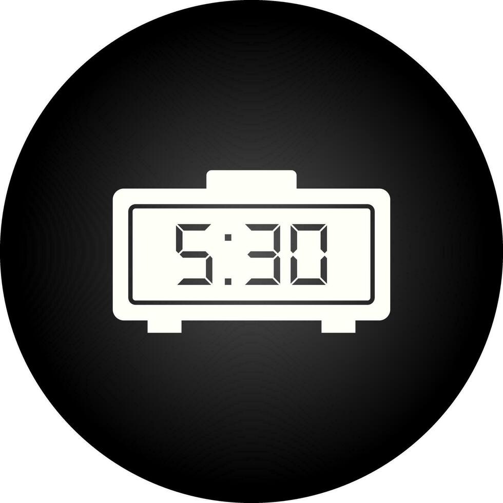 Digital Clock Vector Icon