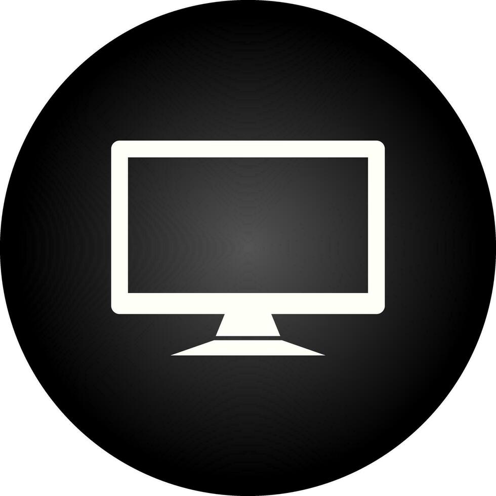 LCD Screen Vector Icon