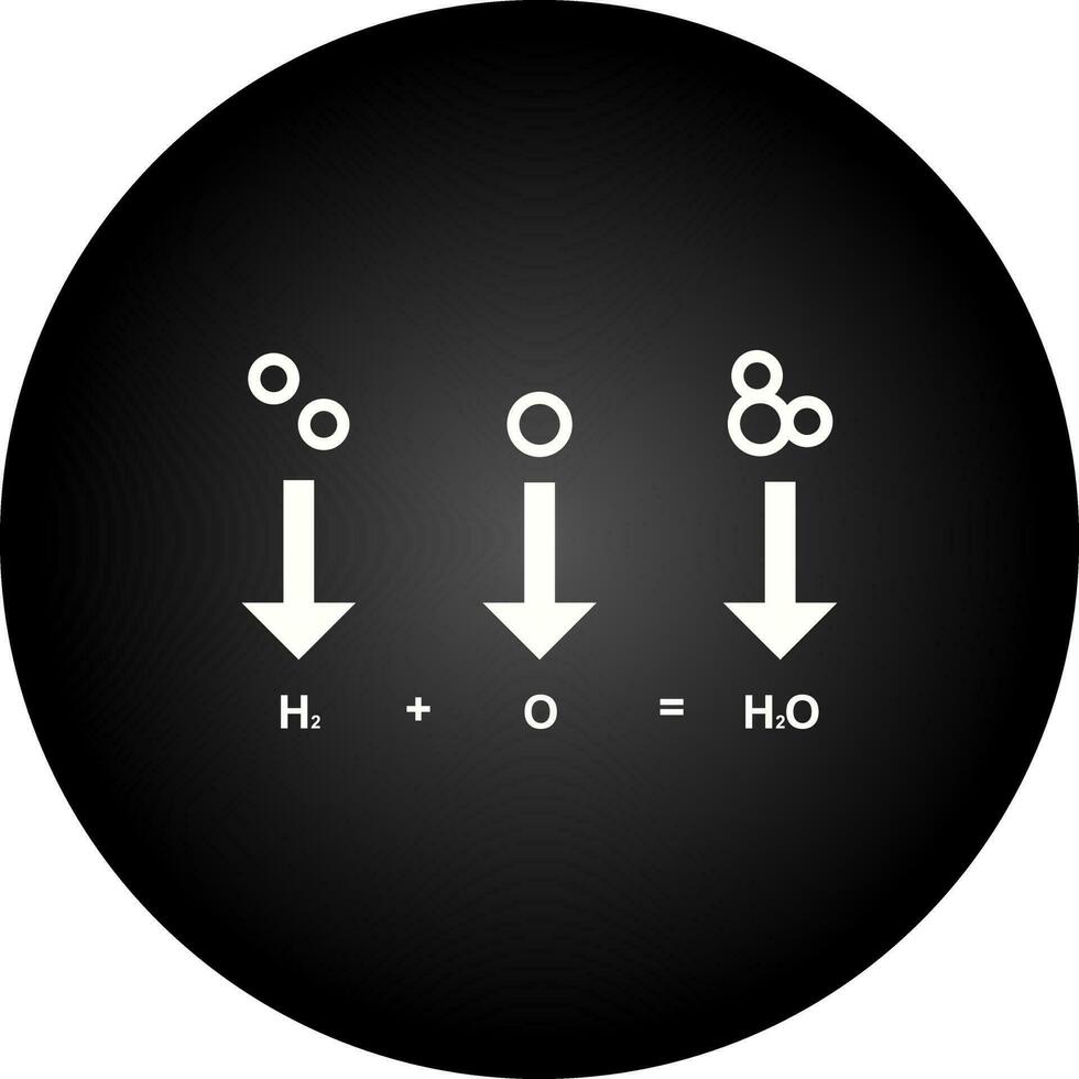 icono de vector de fórmula química