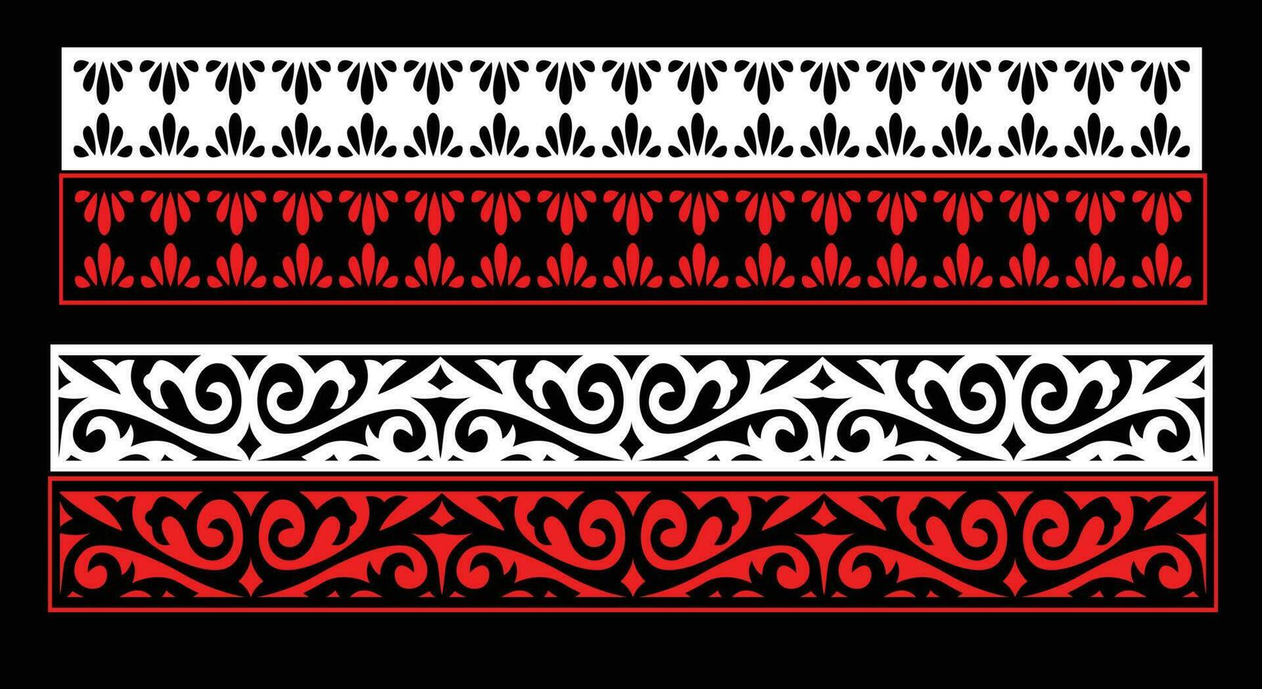 Decorative wall panels set Jali design CNC pattern, laser cutting pattern, router CNCcutting.Jali Laser cut decorative panel set with lace pattern. vector