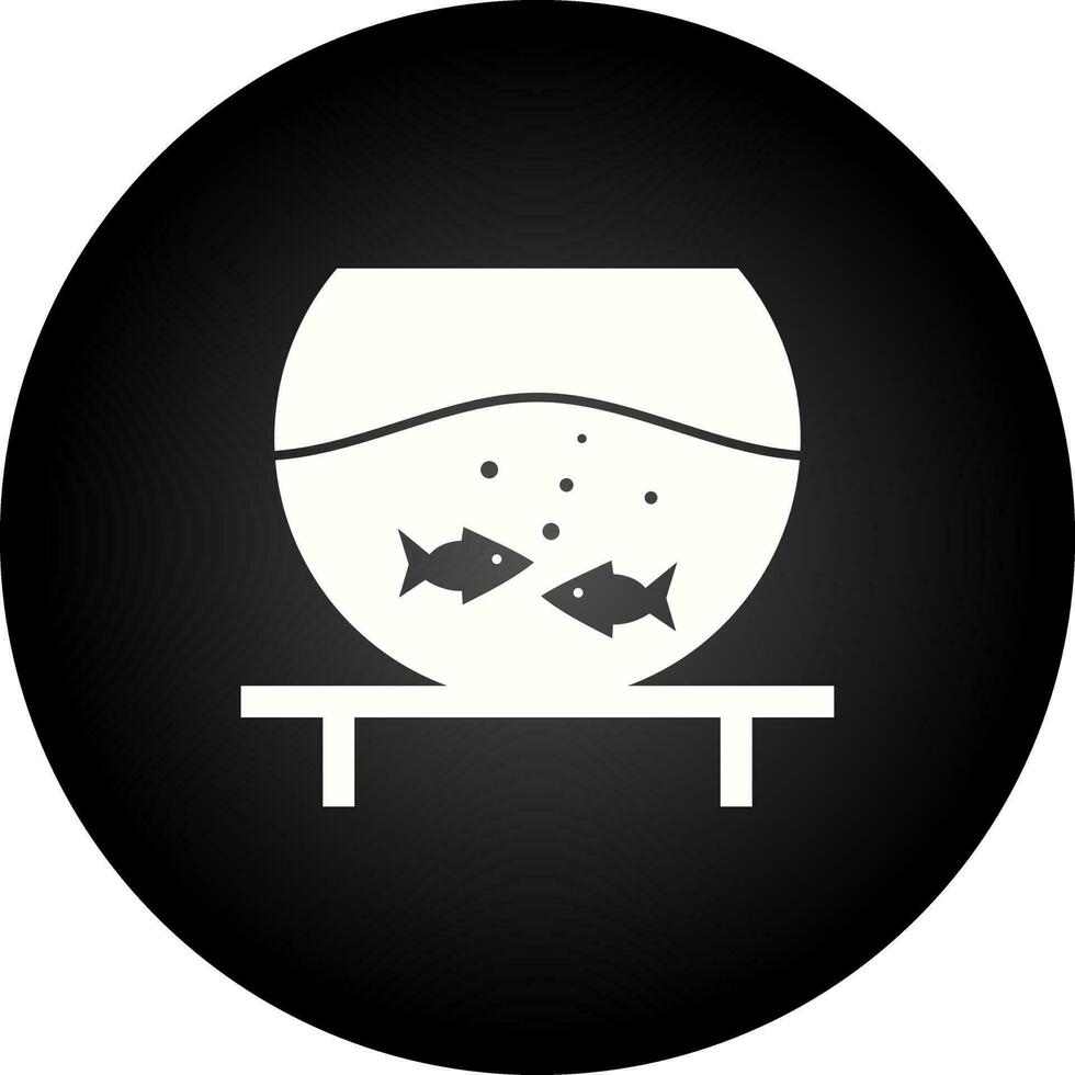 Fish Bowl Vector Icon