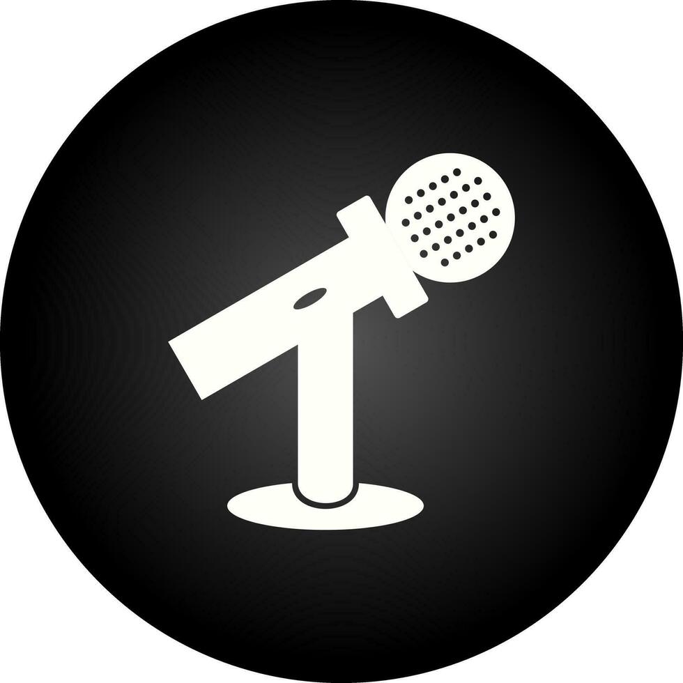 Mic on Stand Vector Icon