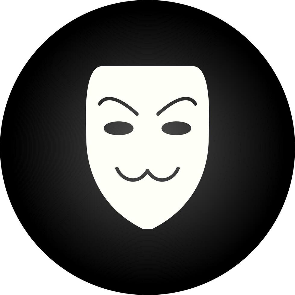 icono de vector de máscara de hacker