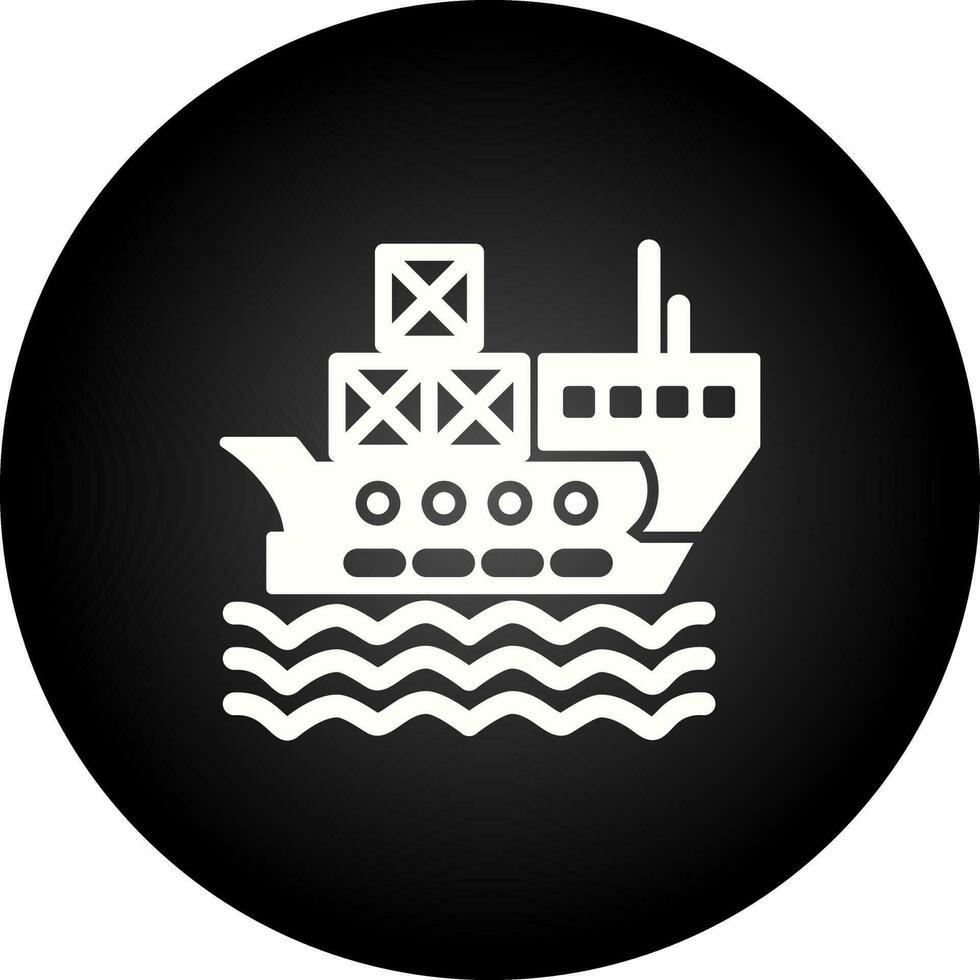 Delivery via Shipping Vector Icon