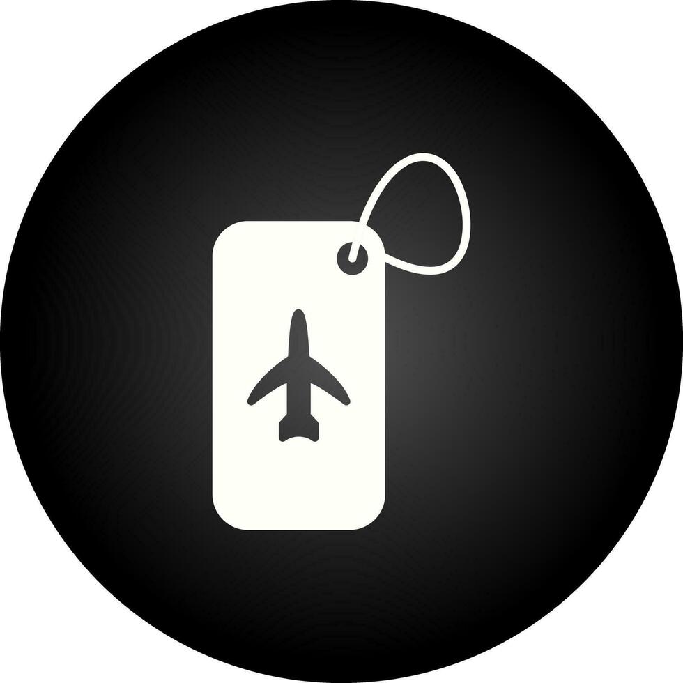 Luggage Tag Vector Icon