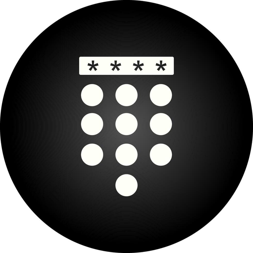 Passcode Lock Vector Icon