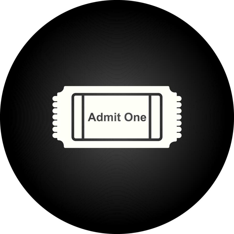 icono de vector de entrada de cine