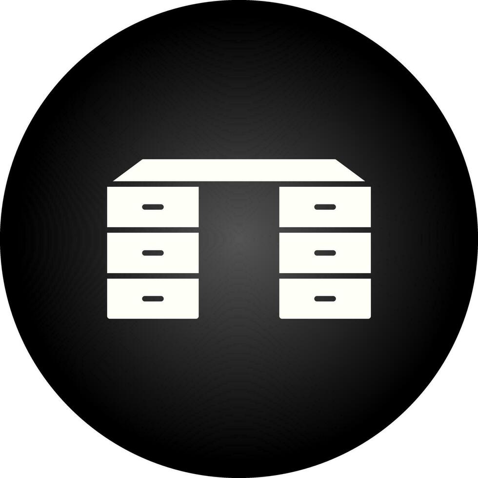 Table with Drawers Vector Icon