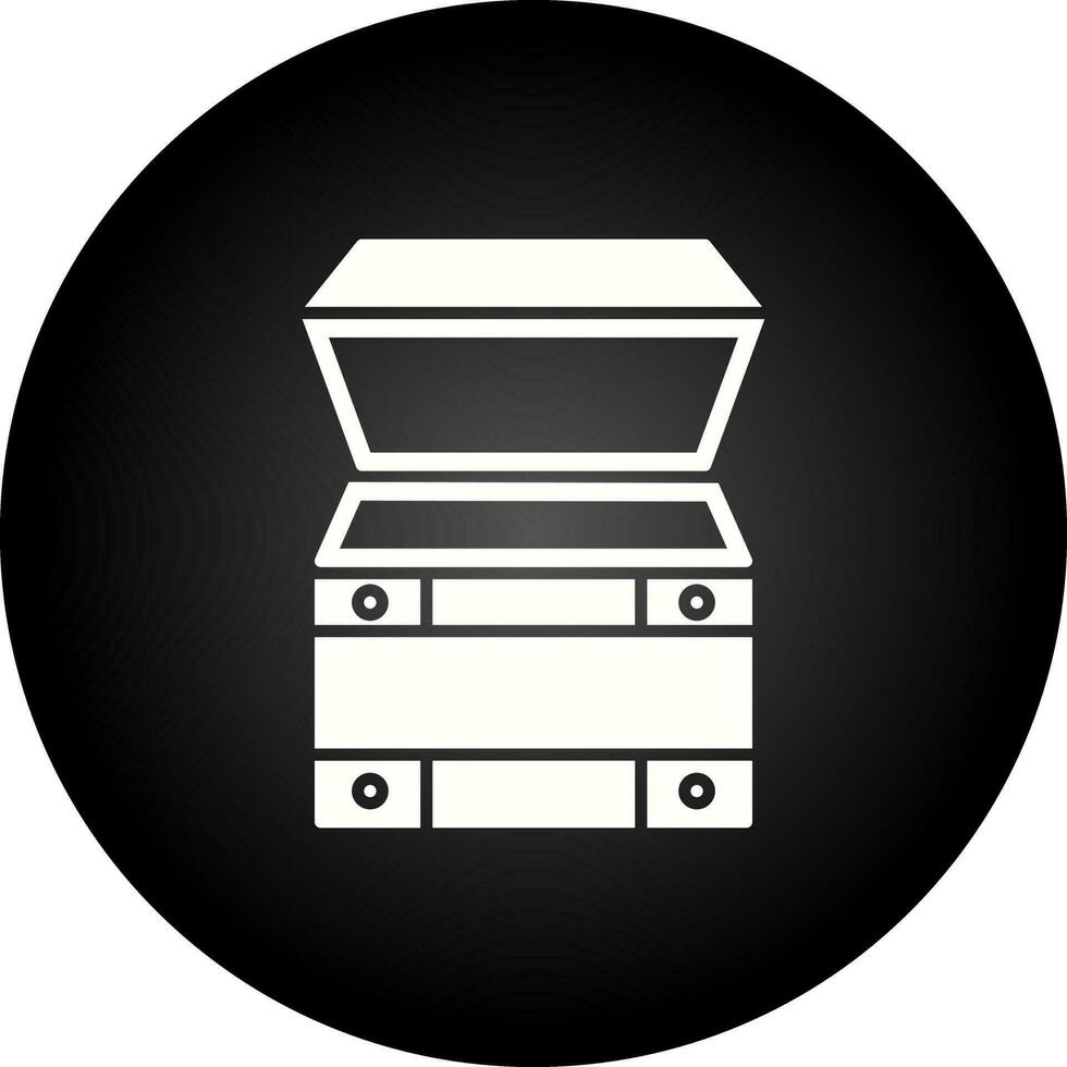 Open Treasure Box Vector Icon