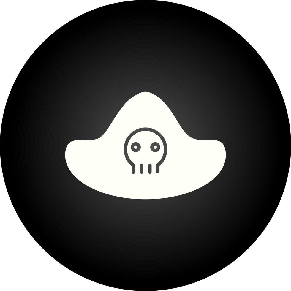 icono de vector de sombrero pirata