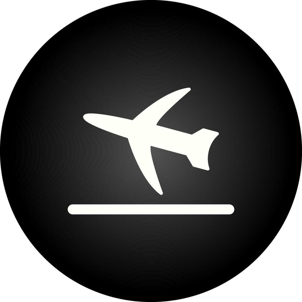 icono de vector de despegue de vuelo