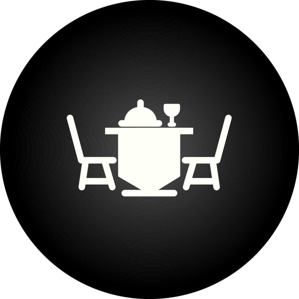 Dinner Table Vector Icon