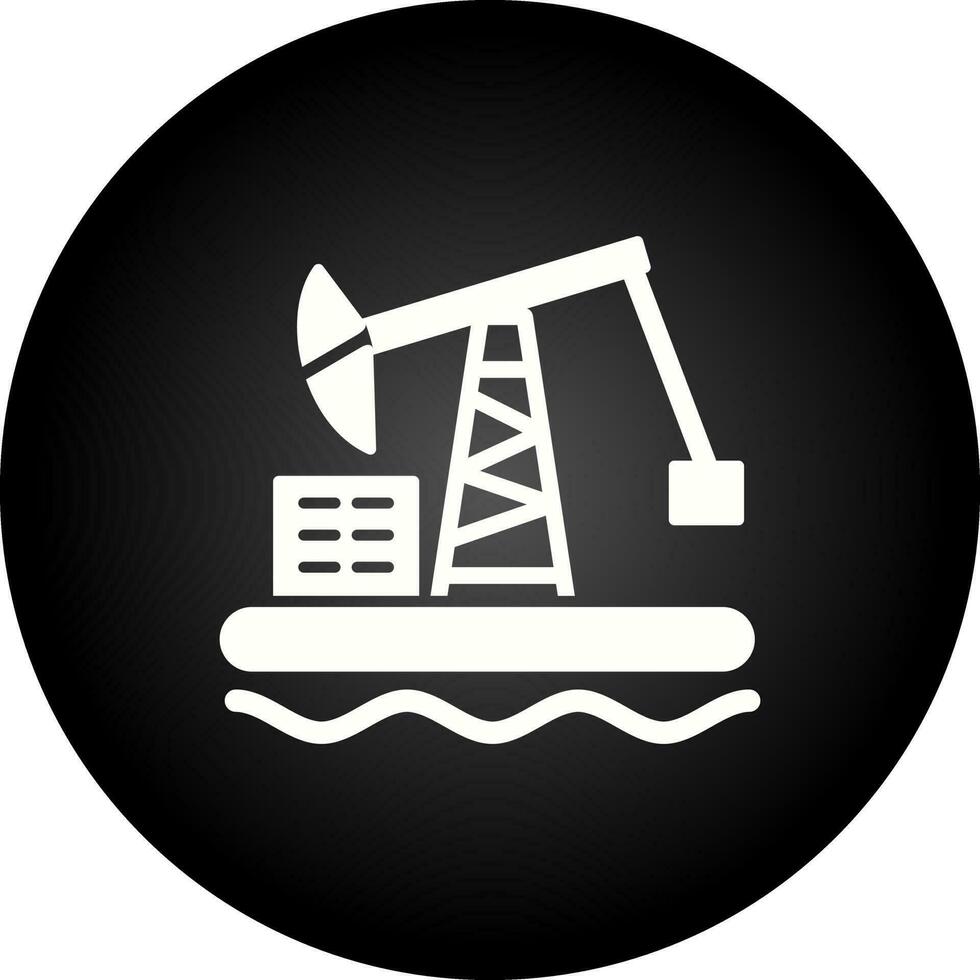 Oil Platform Vector Icon