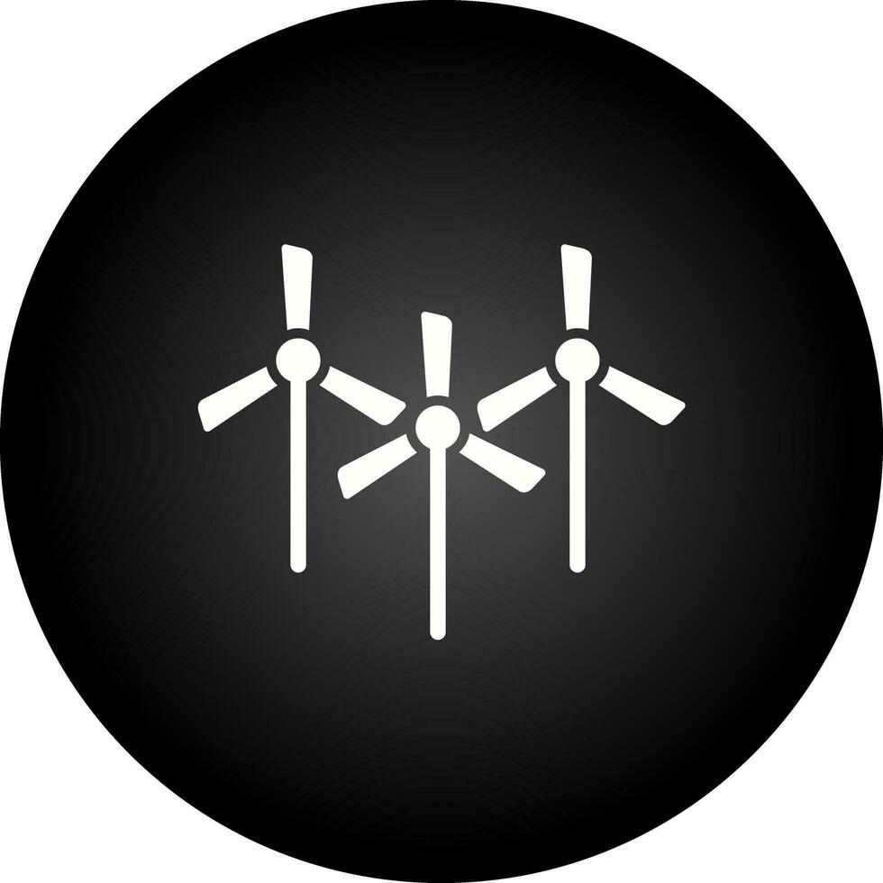 Multiple Windmills Vector Icon