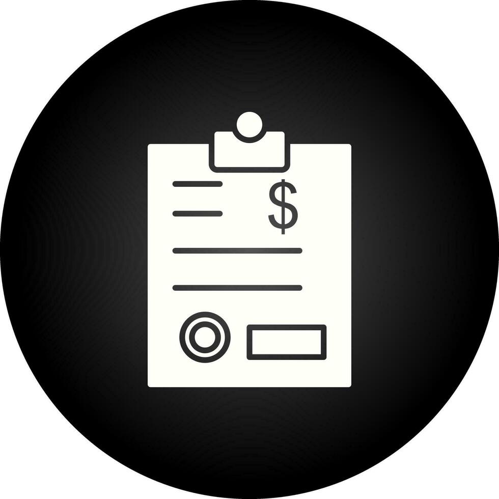 Invoice Vector Icon
