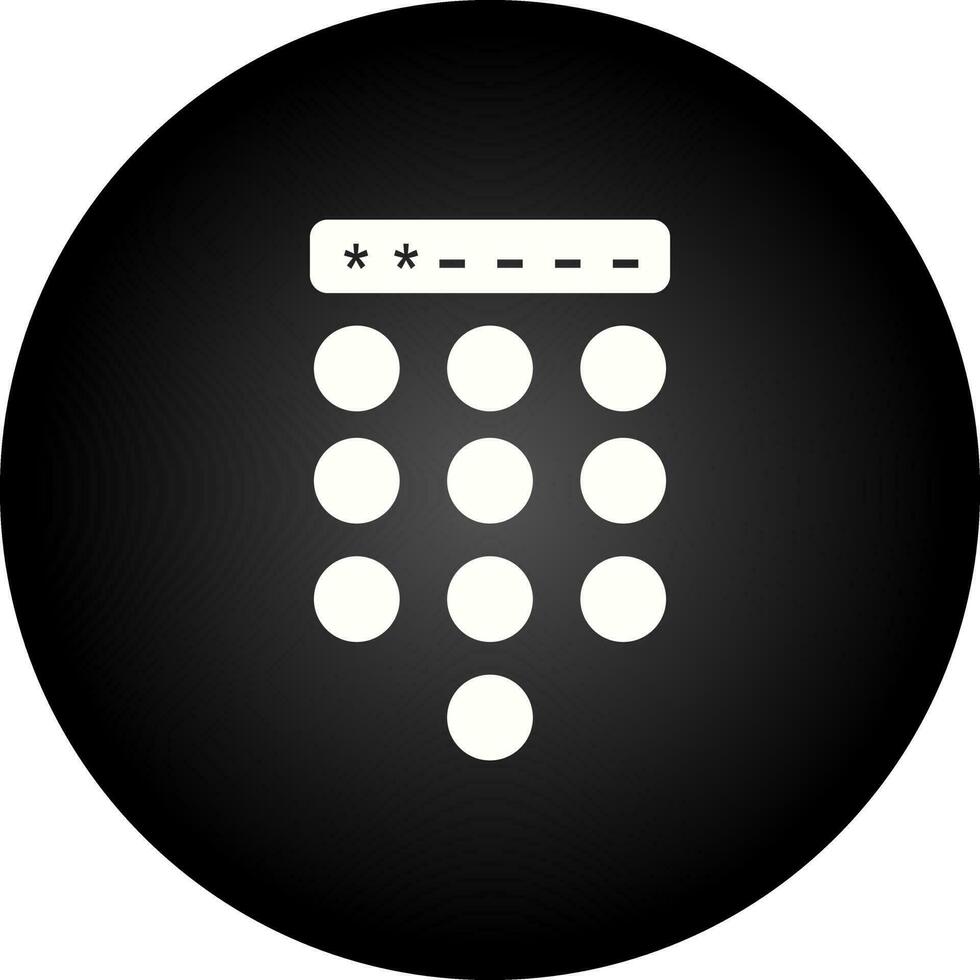 Passcode Lock Vector Icon