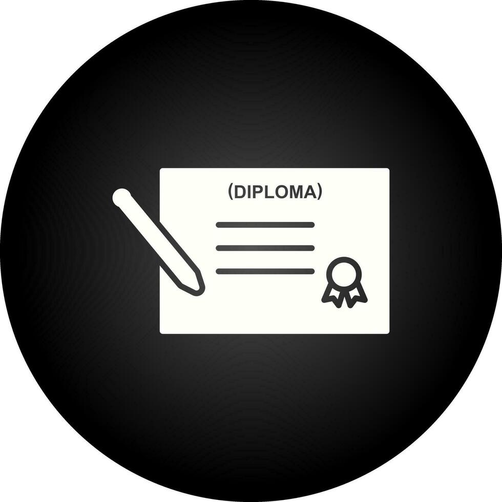 icono de vector de diploma