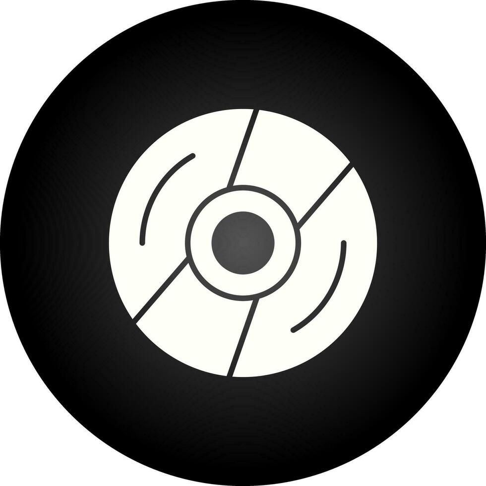 icono de vector de disco compacto