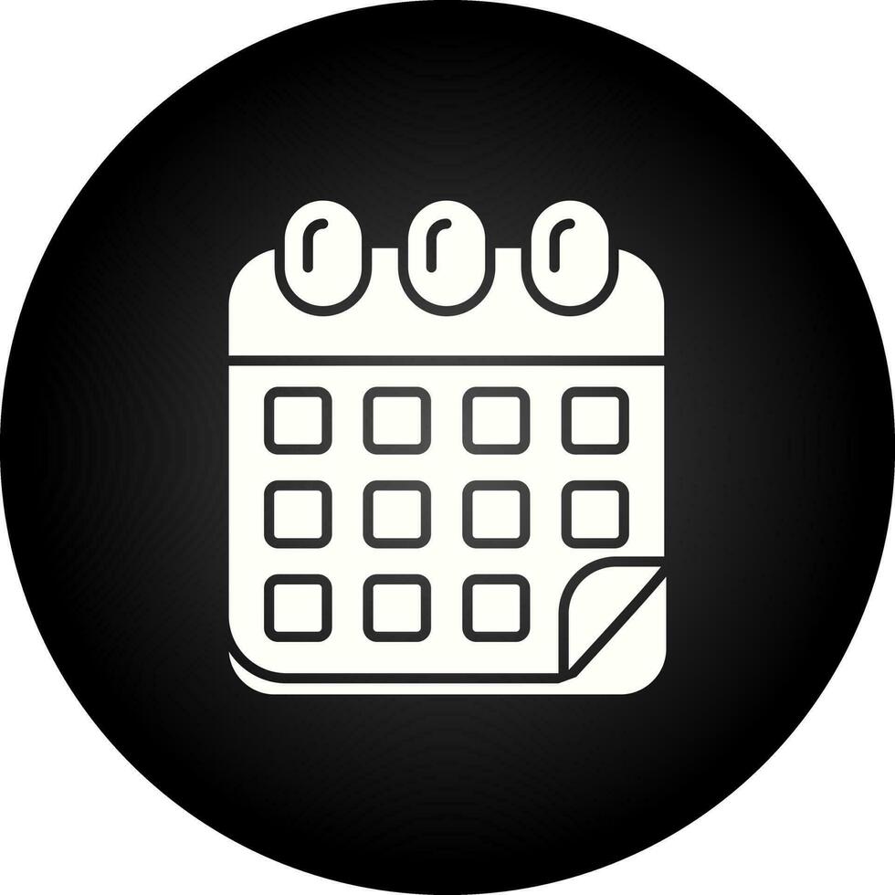 icono de vector de calendario