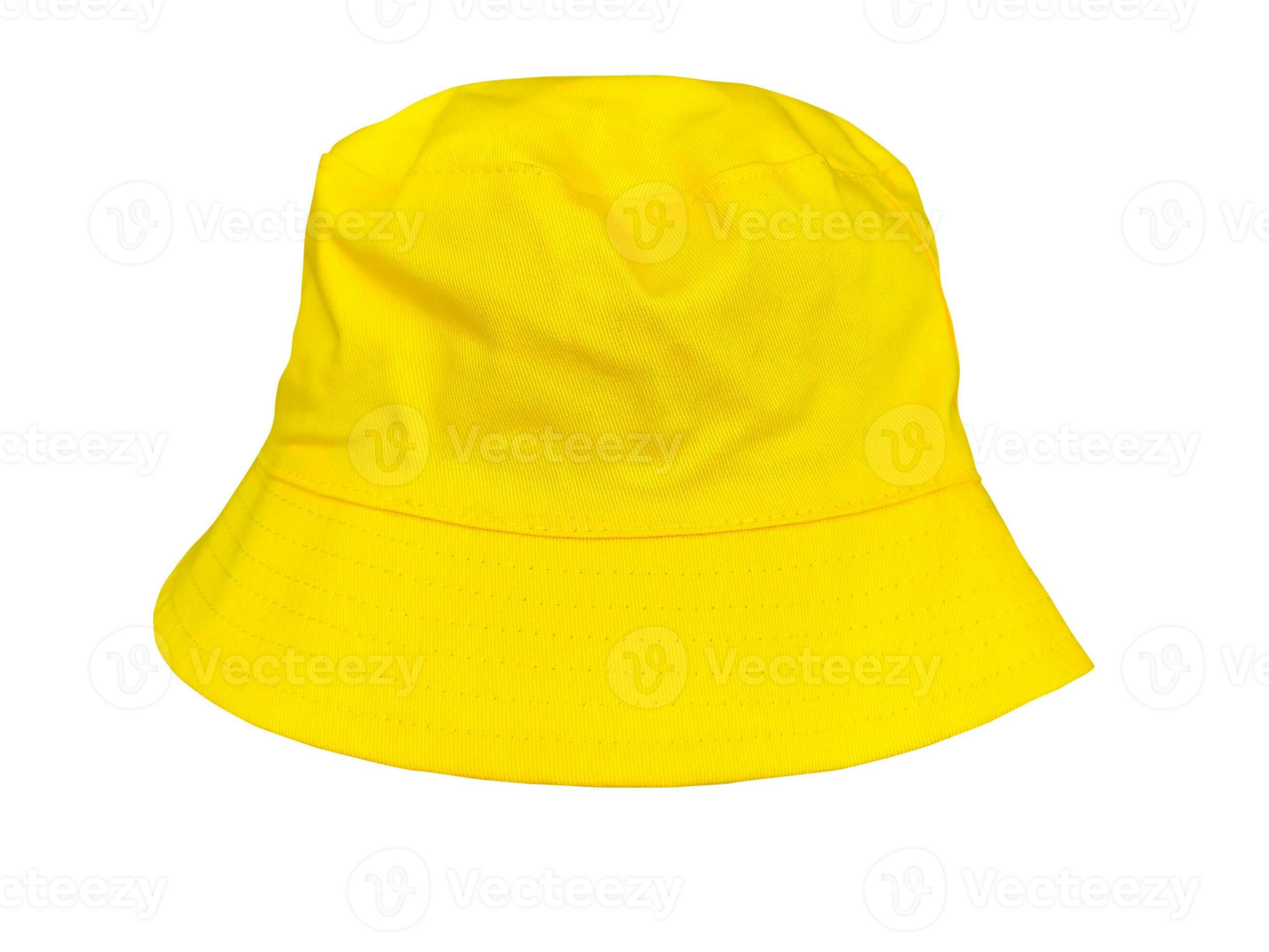 Yellow bucket hat isolated on white background 23349062 Stock Photo at ...