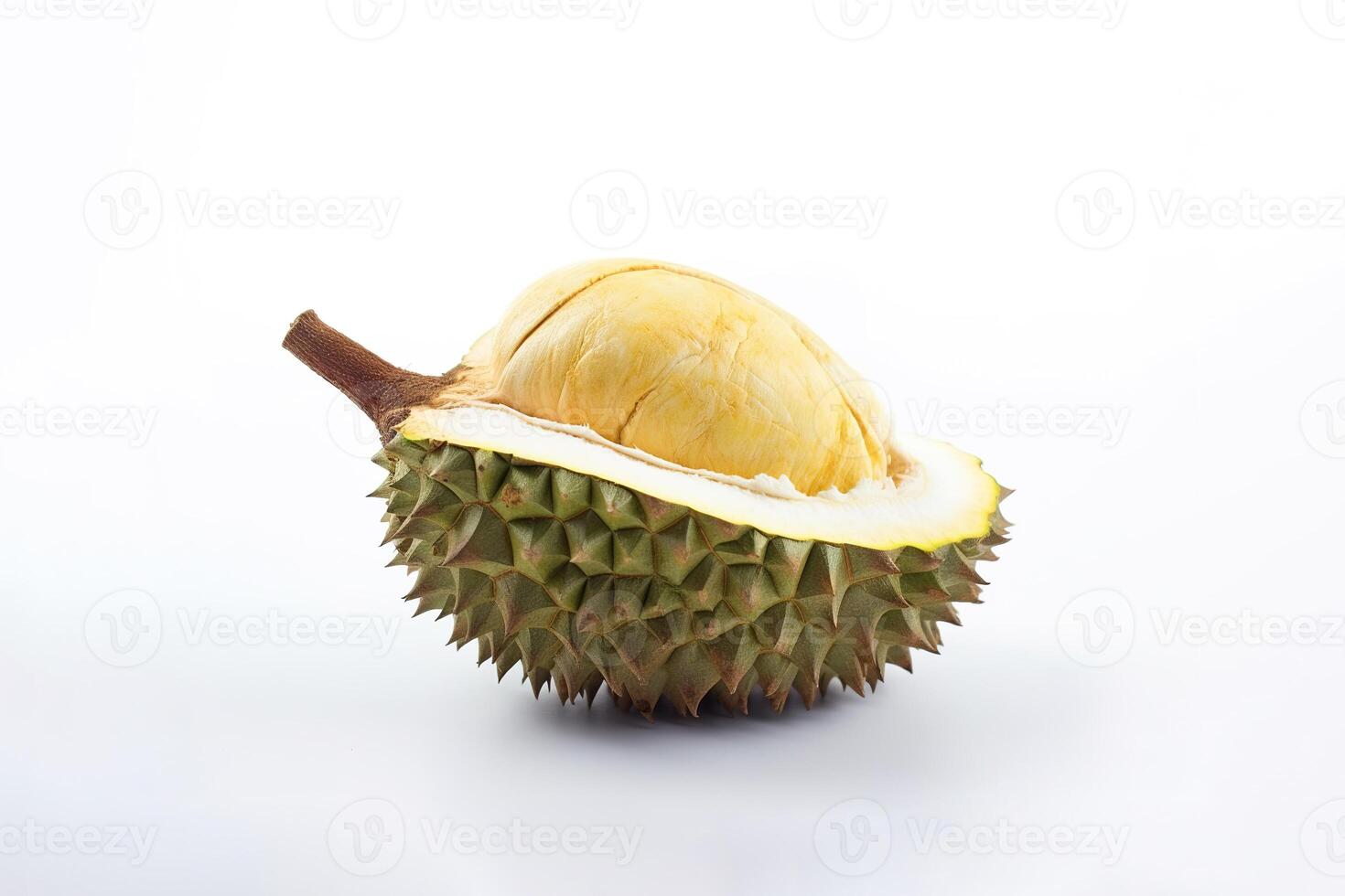 King of fruit, Durian isolated on white background. photo