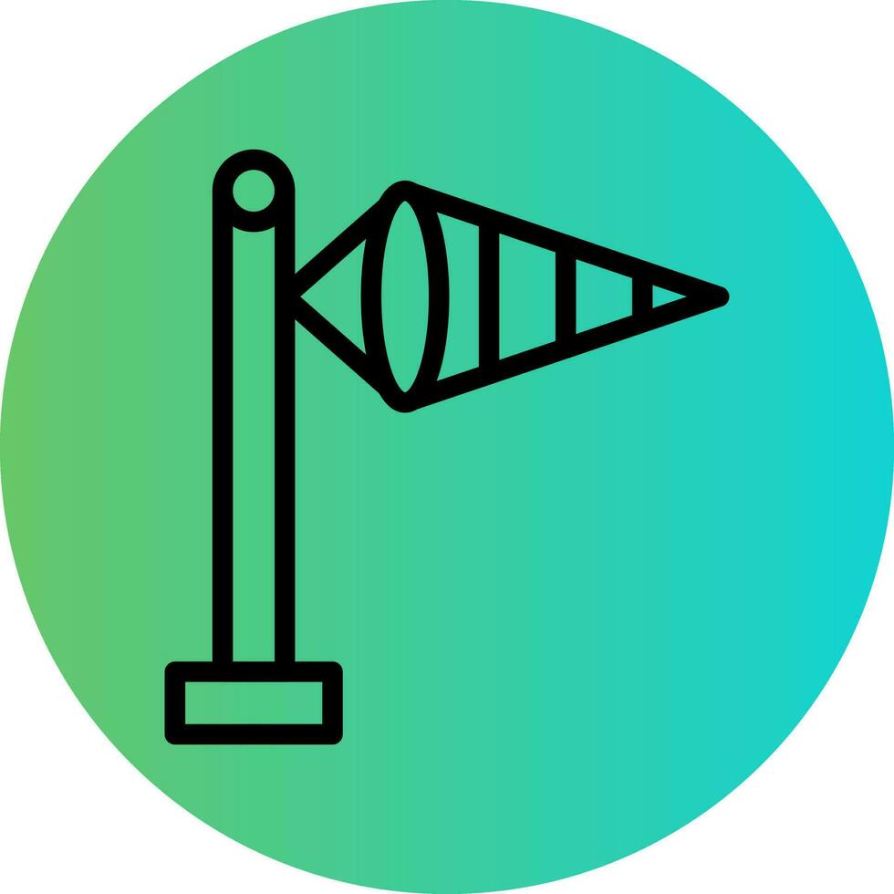 Windsock Vector Icon Design