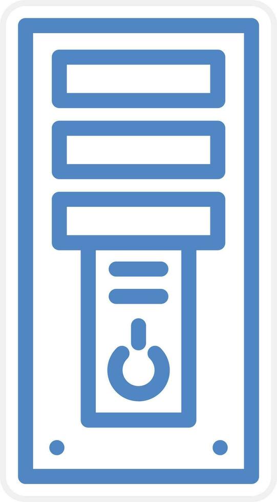 Computer Tower Vector Icon Style