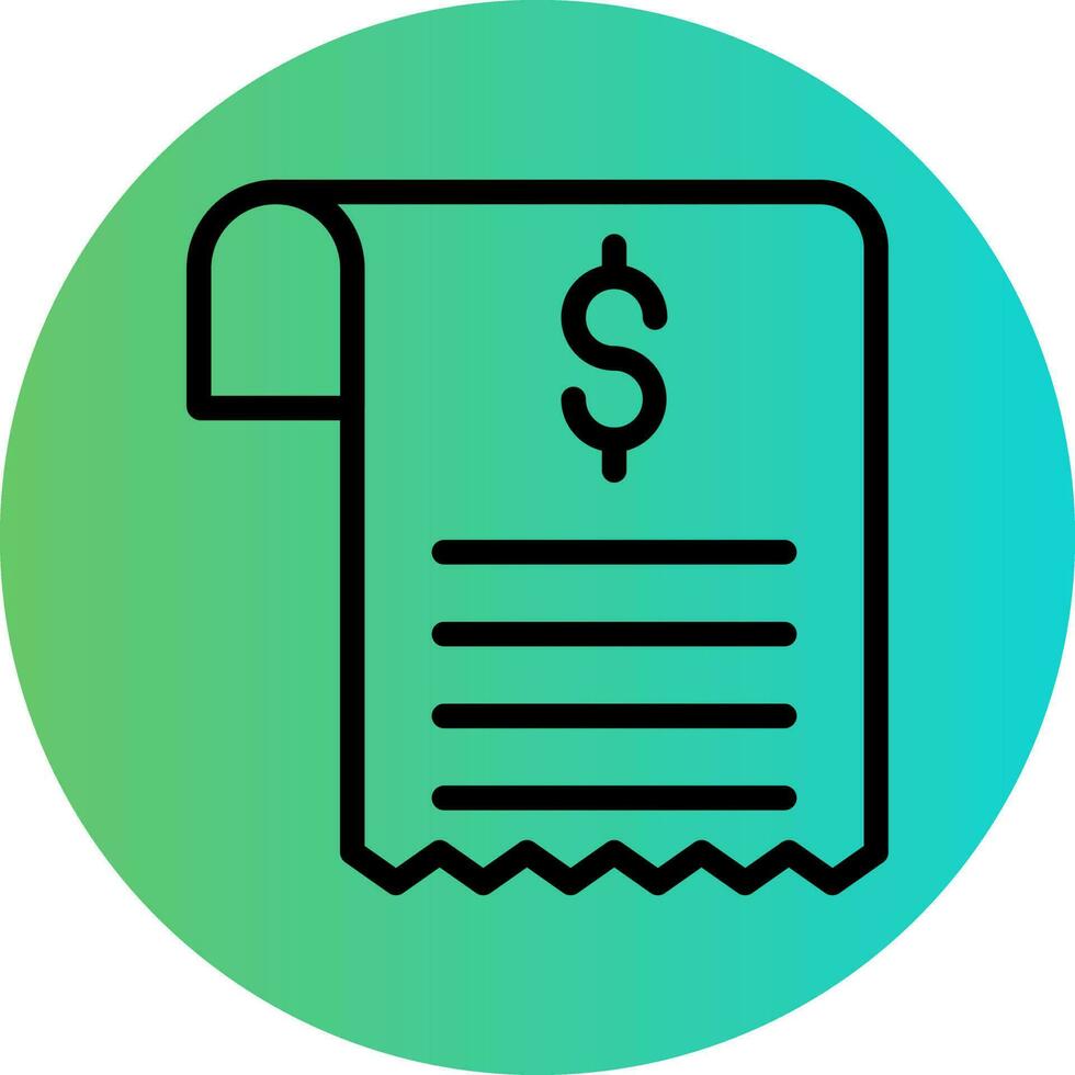 Receipt Vector Icon Design