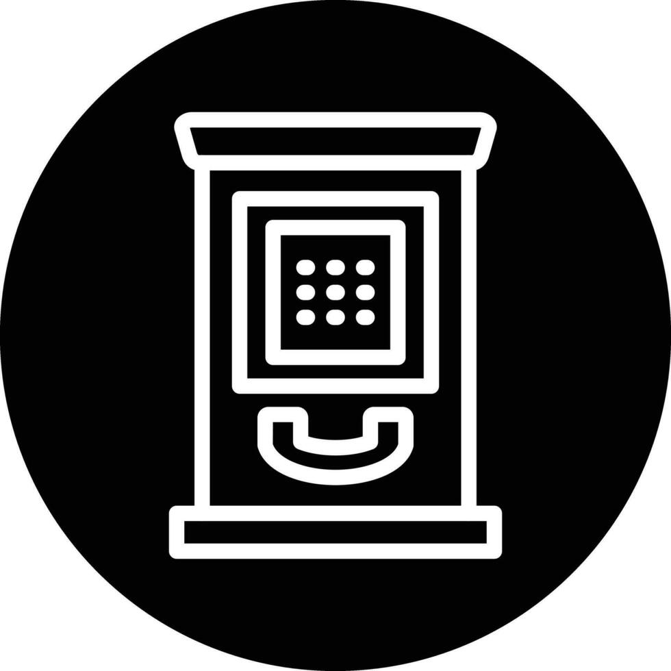 Phone Booth Vector Icon Design