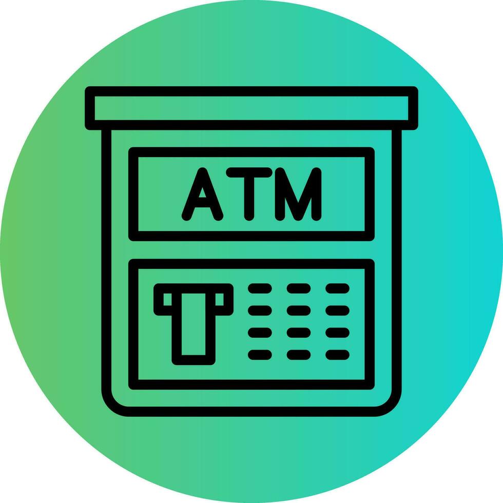 Atm Machine Vector Icon Design