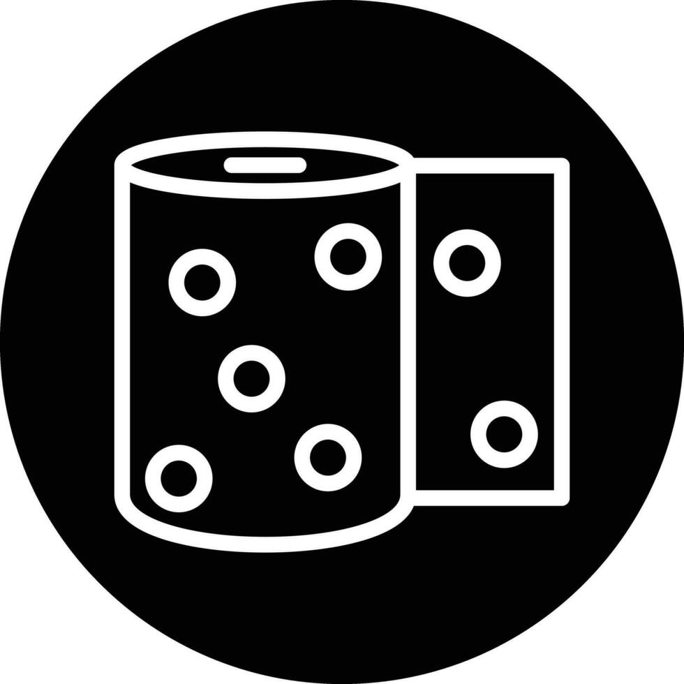 Toilet Paper Vector Icon Design