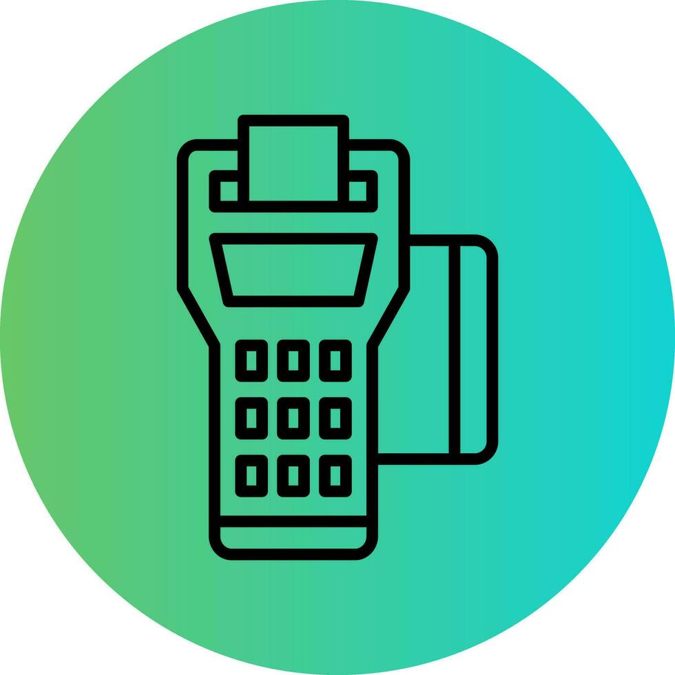 Pos Terminal Vector Icon Design